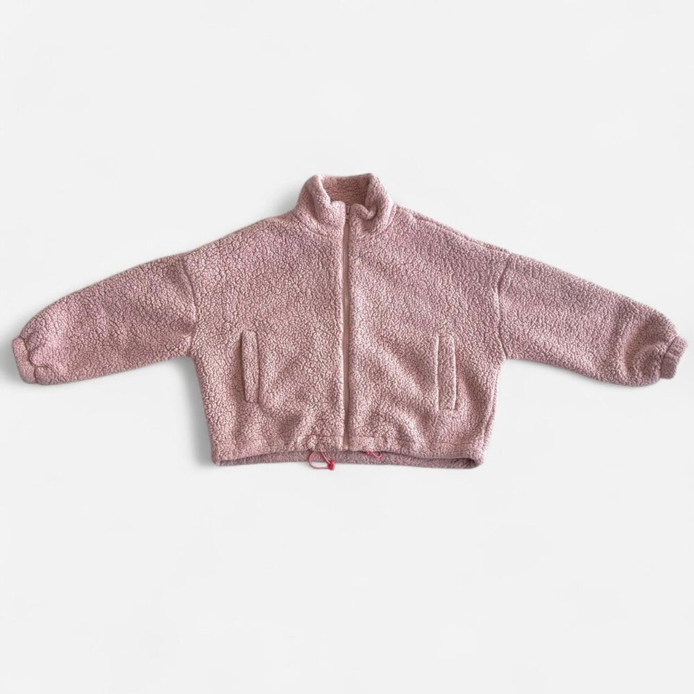 UO blush pink teddy jacket